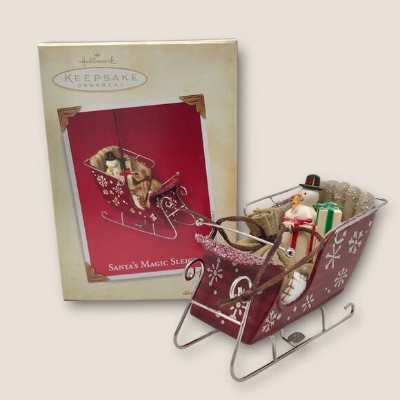 Hallmark Santa’s Magic Sleigh 2003 Santa Collection Christmas Ornament - Picture 1 of 11